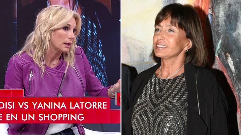 Yanina Latorre contó que la viuda de Emilio Disi la "increpó" en un shopping: "Me asusté, dije 'acá se arma'"