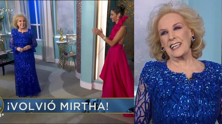 El regreso de Mirtha Legrand a la televisión: "Qué linda y maravillosa vuelta"