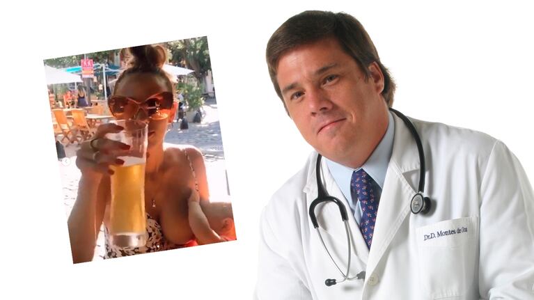 El Dr. Montes de Oca opinó sobre la foto de Barby Silenzi tomando cerveza: "El alcohol durante la lactancia está prohibido"