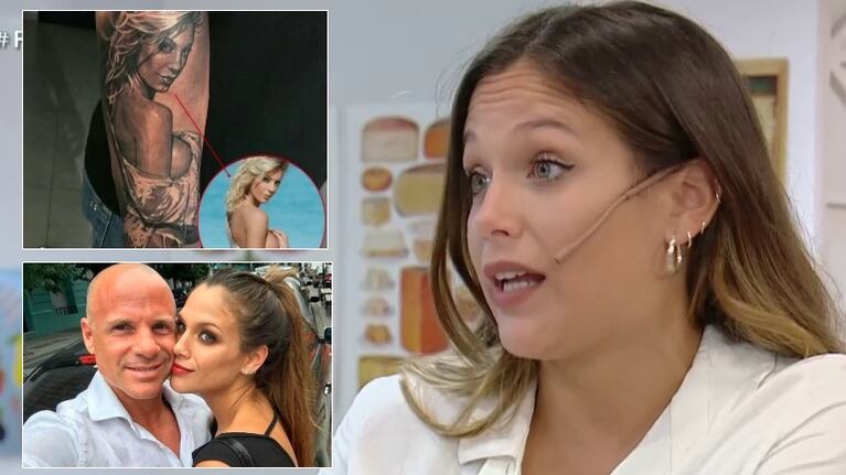 La reacción de Barbie Vélez al ver el tatuaje de su papá con la cara de Noelia Marzol: "No entendía nada"