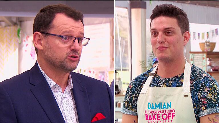 Christophe Krywonis no pudo contener un "argentinismo" en Bake Off Argentina ante la excelencia de un postre