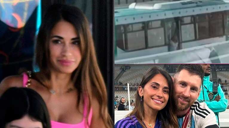 Antonela Roccuzzo ya llegó a Rosario junto a la familia de Leo Messi