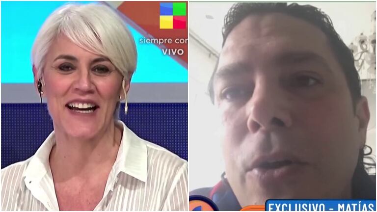 El coqueteo en vivo de Matías Alé con Débora D'Amato en Intrusos