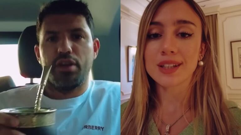 El Kun Agüero, lapidario cuando probó los mates de Morena Beltrán