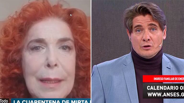 ¡Qué momento! Mirta Busnelli incomodó a Guillermo Andino en vivo