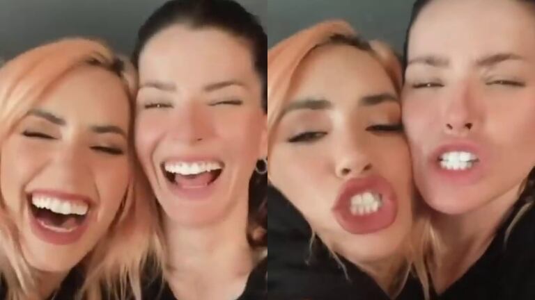 La China Suárez compartió un picante video con Lali Espósito: "Nos tenemos que ir del país"