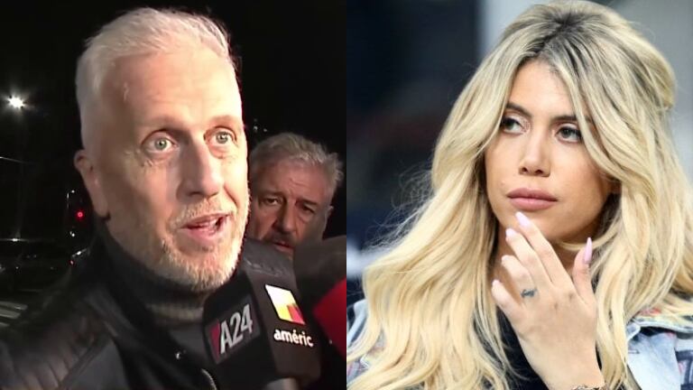 El padre de Wanda Nara se acercó al Sanatorio Los Arcos a ver a su hija tras quedar internada: "Ella es súper sana, esto es una sorpresa total"