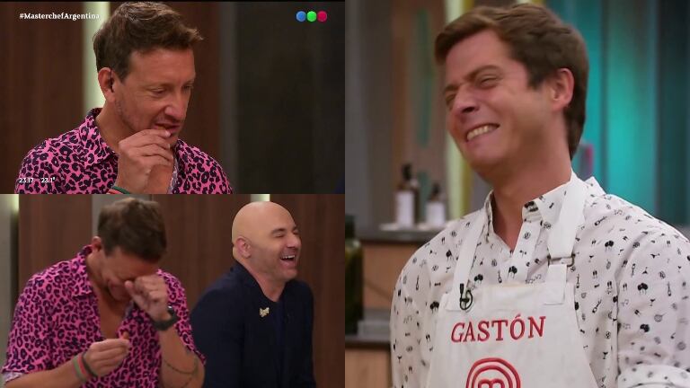 El momento a pura risa de Nico Vázquez al probar el plato de Gastón Dalmau en MasterChef Celebrity 2