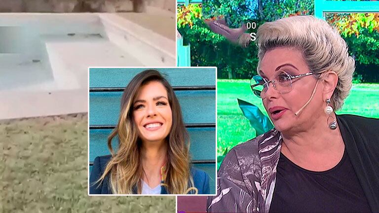 Carmen Barbieri le hizo una sugerencia a China Suárez tras ver la pileta que tiene en su casa