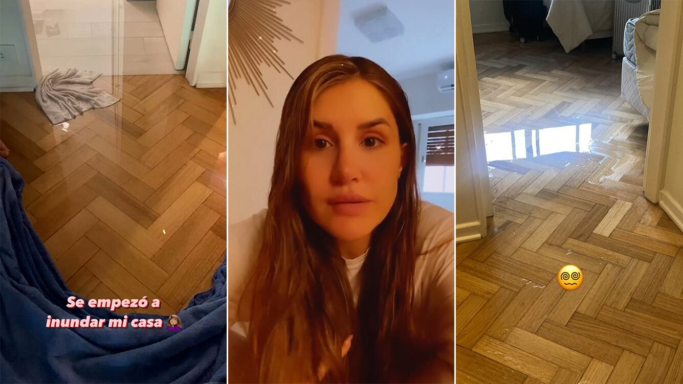 Mica Tinelli se mostró desesperada por la inundación que sufrió en su casa: "Empezó a salir agua sin parar"