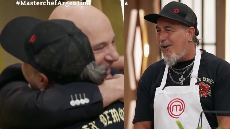 El sentido abrazo de Mono de Kapanga con Germán Martitegui en MasterChef: "Estoy feliz"