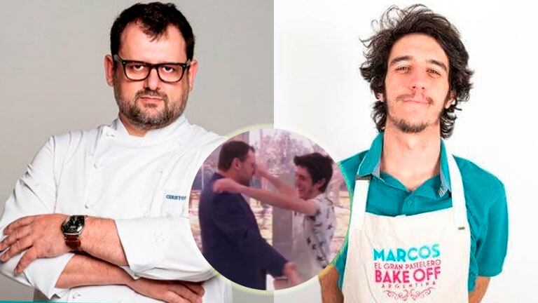 Marcos de Bake Off negó ser amigo del jurado Christophe Krywonis: "Mi viejo lo re admira"