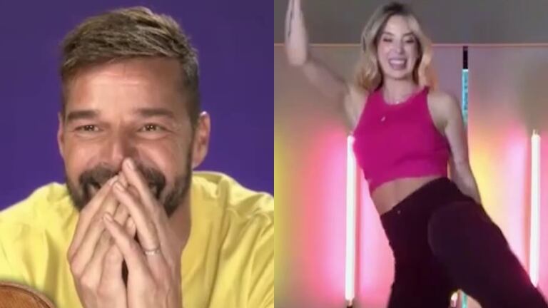 Jésica Cirio entrevistó a Ricky Martin en La peña de Morfi y terminó bailándole