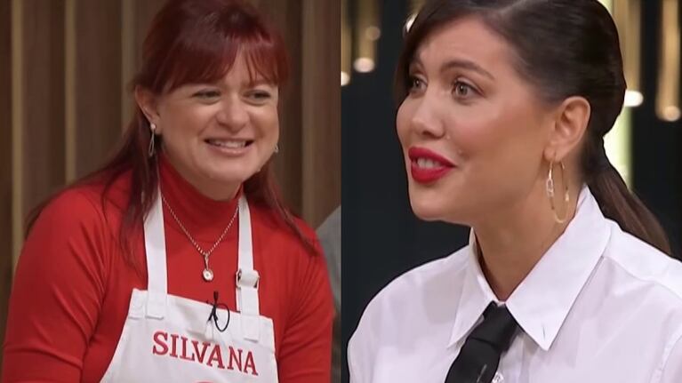 Silvana de MasterChef le tejió una bufanda a Wanda Nara en plena gala: "Me ayuda a relajarme un poquito"