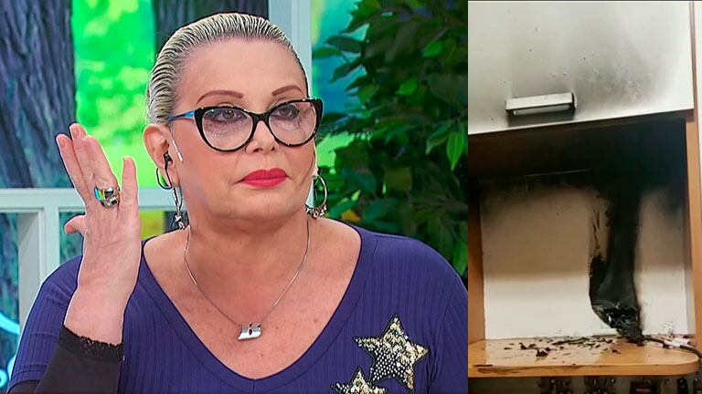 Carmen Barbieri contó cómo fue que se le incendió la cocina de su casa