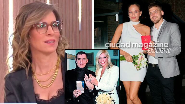 La sorpresa de Sandra Borghi al enterarse en vivo de los detalles de la boda de Barbie Vélez y Lucas Rodríguez: "Wow, qué historia"