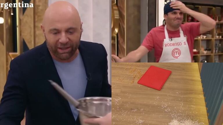 Fuerte enojo de Germán Martitegui con un participante de MasterChef que dejó caer una bandeja al piso: "Que sea la última vez que trabajás así"