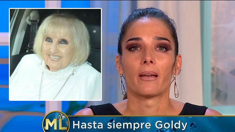 Las conmovedoras palabras de Juana Viale a Goldie, a un día de su muerte