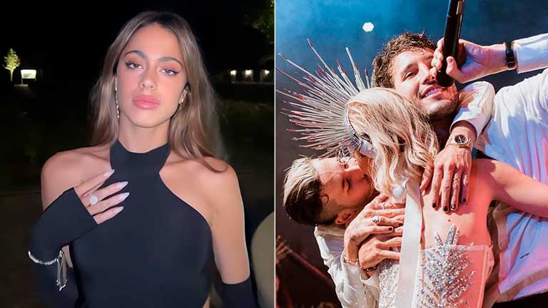 Tini Stoessel fue al casamiento de Ricky y Stefi Montaner con un misterioso acompañante