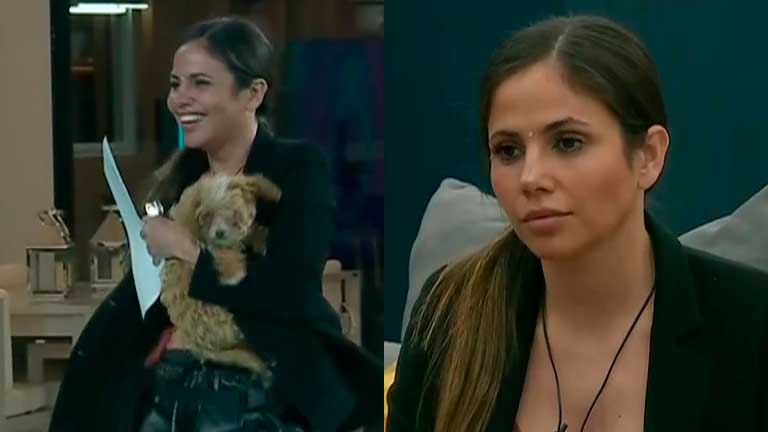 Romina dejó la casa de Gran Hermano, y se fue con Caramelo