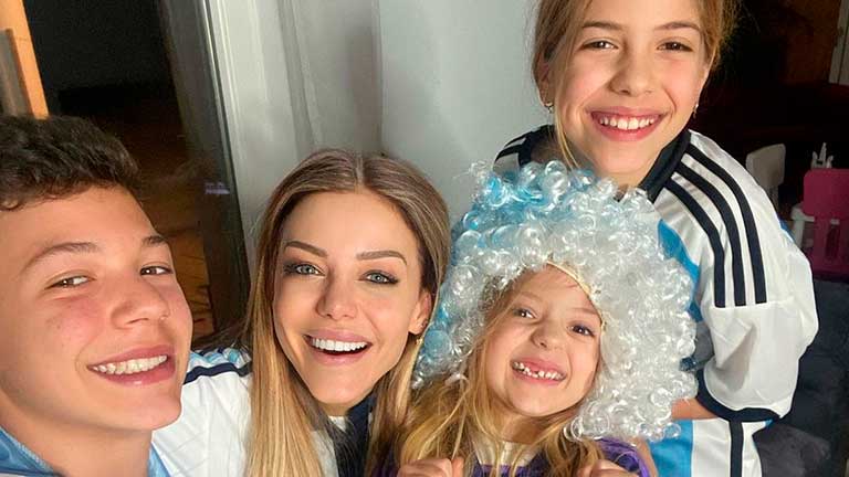 Evangelina Anderson mostró al nuevo integrante de la familia Demichelis