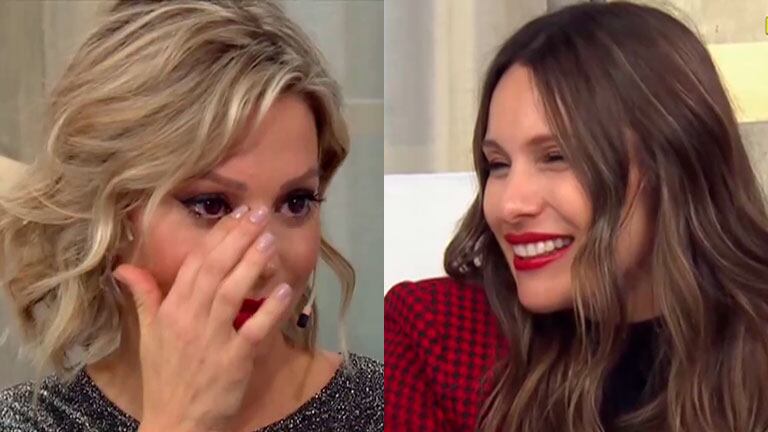 La emoción de Noelia Marzol en una charla de embarazadas con Pampita