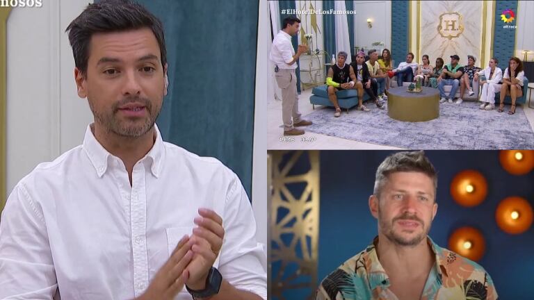 Chino Leunis les anunció a los participantes de El Hotel de los Famosos 2 que apartaron a Juan Martino