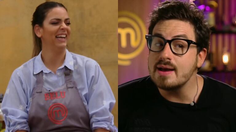 El cruce de Belu Lucius con Fede Bal en pleno desafío de MasterChef Celebrity: "¡Vos dejá de buchonear!"