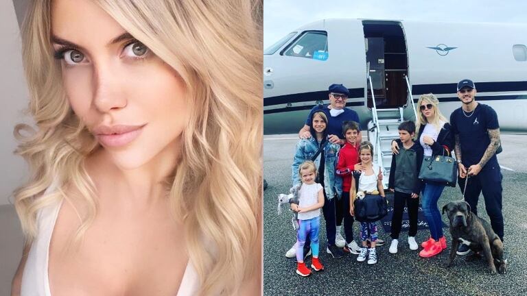 Wanda Nara mostró su viaje a París en familia