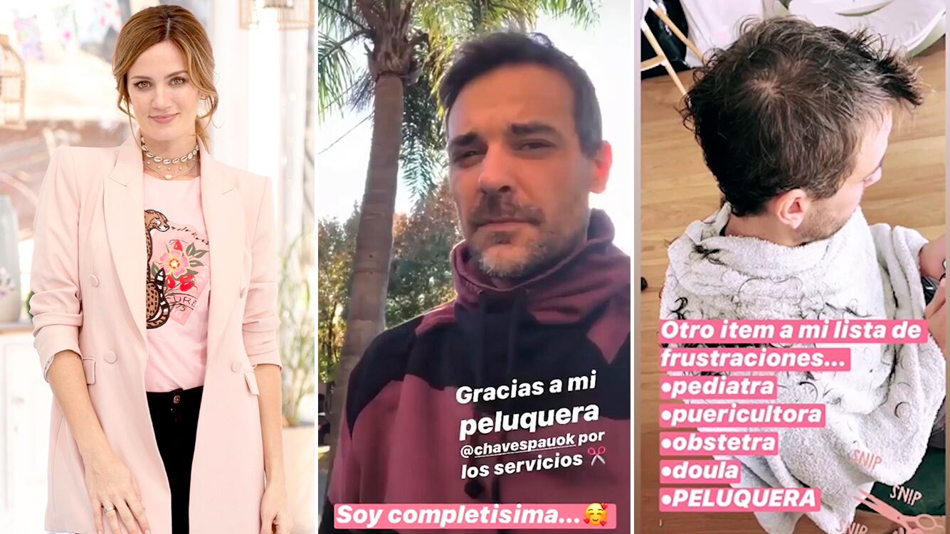 Paula Chaves se animó a cortarle el pelo a Pedro Alfonso en cuarentena: "Soy completísima"