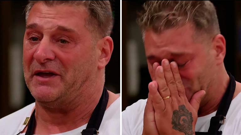 El Turco García, quedó bañado en lágrimas tras quedar eliminado de MasterChef Celebrity