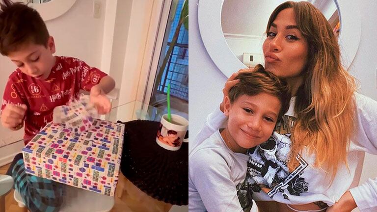 Jimena Barón agasajó a Momo en el día de su cumpleaños con regalos y un desayuno