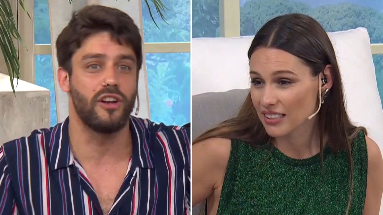 Pampita incomodó a Juan Guilera con una pregunta indiscreta: "¿Seguís poniendo fueguito a las chicas por ahí?"