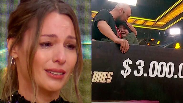 Pampita, conmovida con la historia del ganador de los 3 millones en Los 8 Escalones y su hija 