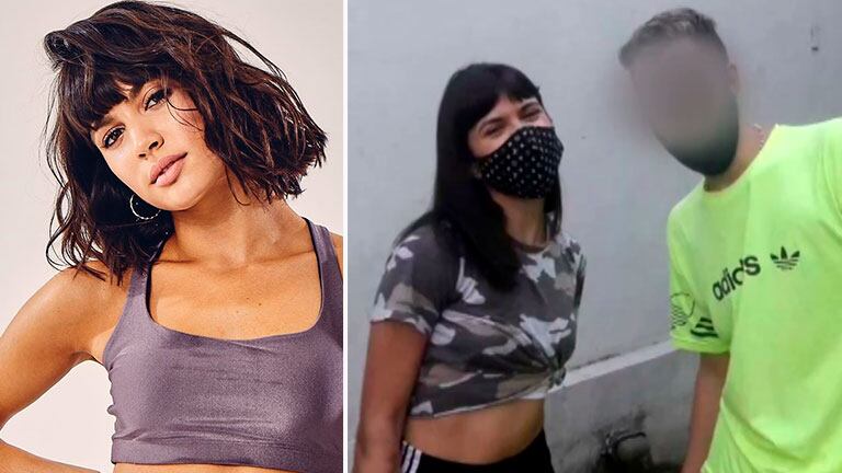 La foto que el agresor se sacó con la bailarina Julieta Antón, minutos previos a atacarla con un cuchillo