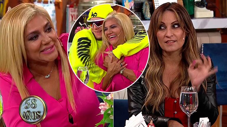 La filosa advertencia de Marcela Tauro al ver a Gladys la Bomba Tucumana muy mimosa con Alex Caniggia