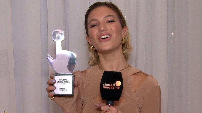 Stefi Roitman se ganó un premio Los Más Clickeados 2021 y lo agradeció