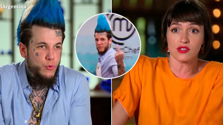 La firme 'amenaza' de Alex Caniggia a Cande Vetrano en MasterChef Celebrity 2