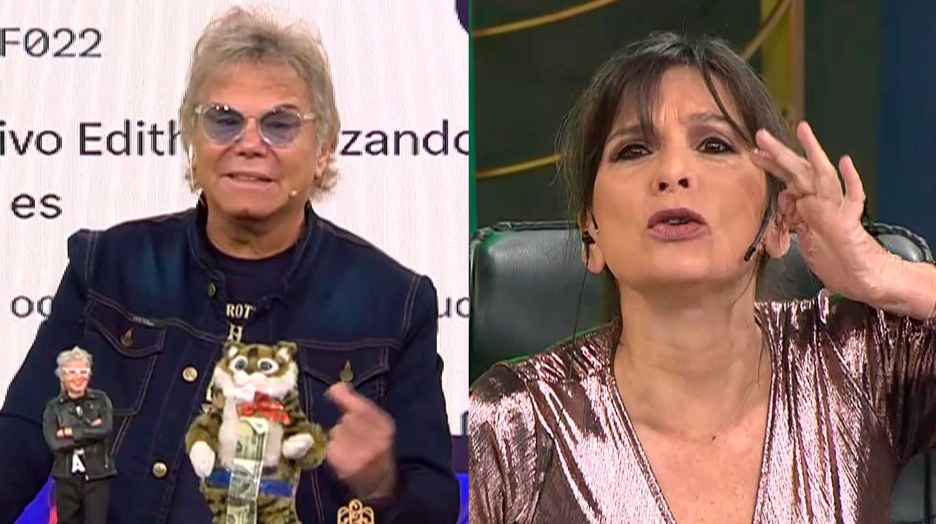 Un televidente escrachó a Edith Hermida en vivo en Bendita