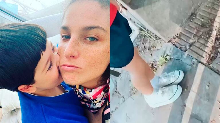 Juana Repetto salió al cruce de quienes la criticaron por las zapatillas de su hijo: "Mirá, las limpié"