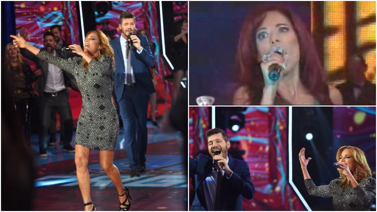 Iliana Calabró regresó a ShowMatch y cantó Libre de Nino Bravo