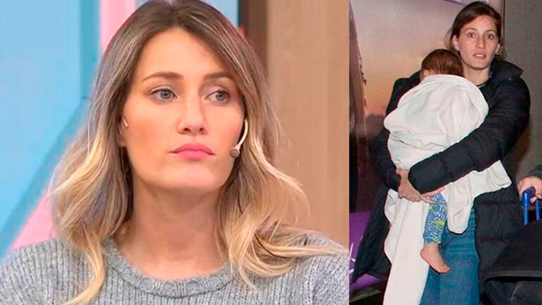 Mica Viciconte estalló contra los usuarios que la critican por llevar a Luca Cubero descalzo