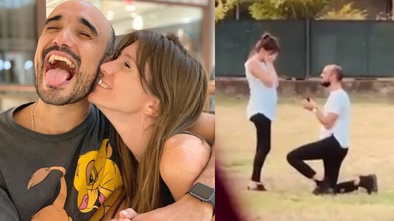 Abel Pintos mostró el pedido de casamiento a su novia en el Día de los Enamorados: "Dios los bendiga con la posibilidad de sentir amor"