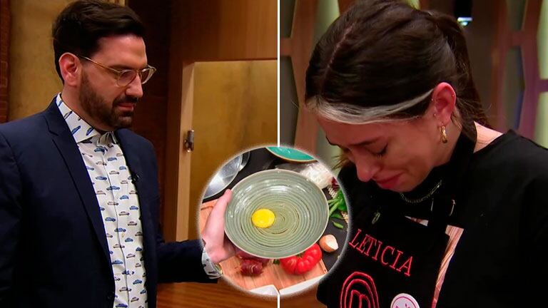 El llanto de Leticia Siciliani frente a la presión de MasterChef Celebrity