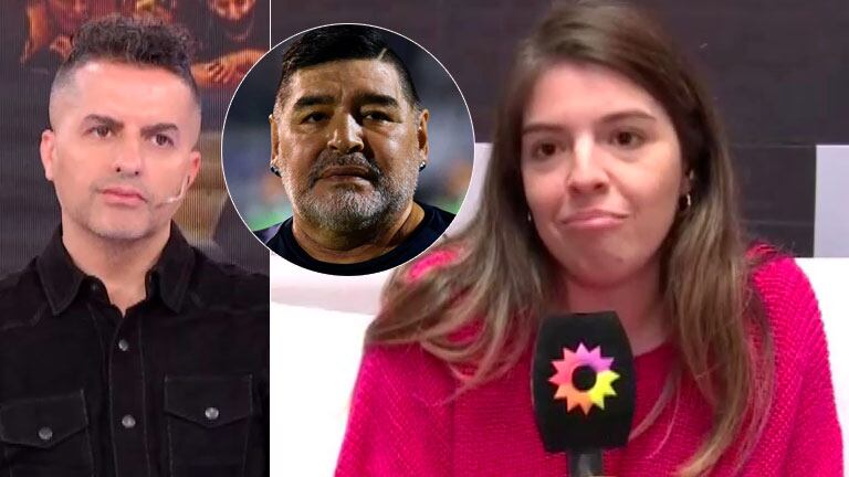 Firme negativa de Dalma Maradona cuando Ángel de Brito le preguntó cómo se enteró de la muerte de su papá