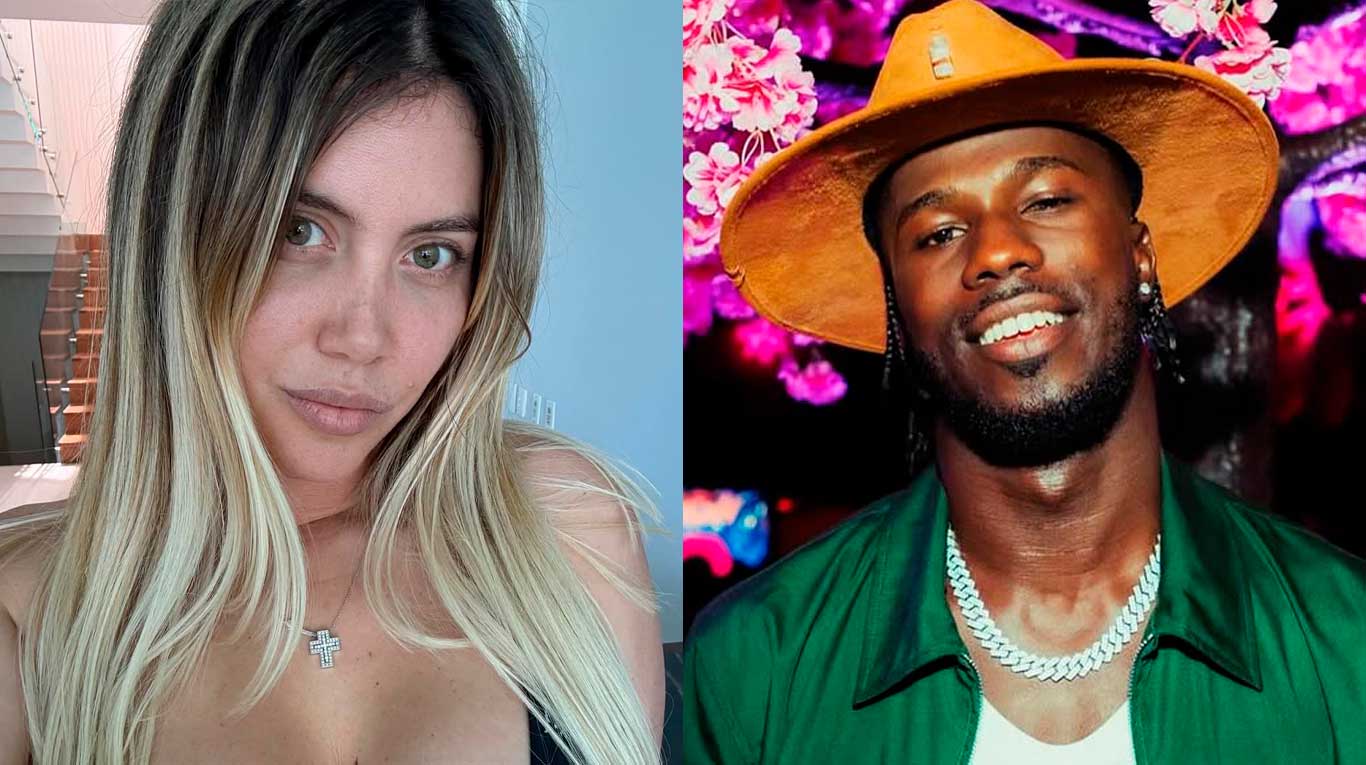 Wanda Nara y el senegalés Keita Baldé muy fogosos