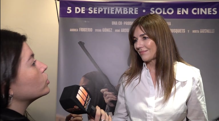 ¡Muy feliz! Andrea Frigerio estrena la película donde actúa junto a su hija Josefina Bocchino