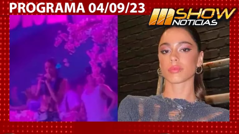 MSHOW - Programa del 04/09/23 - TINI ABUCHEADA EN UNA FIESTA EN MADRID