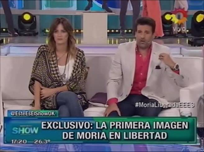 El video de la salida en libertad de Moria Casán