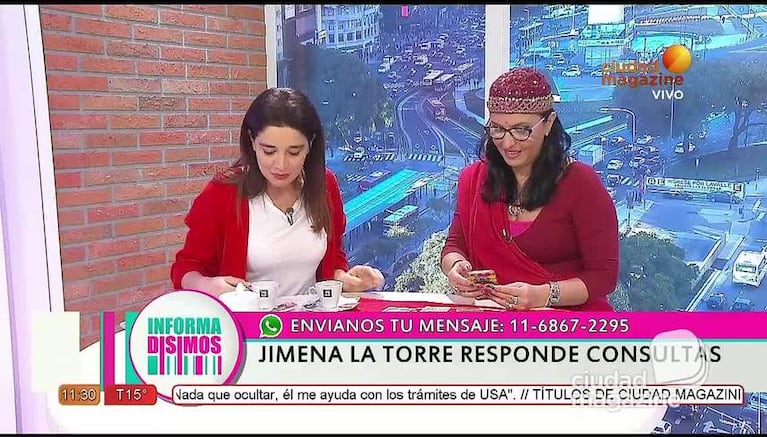 Jimena Latorre y los detalles de un día de "locos"